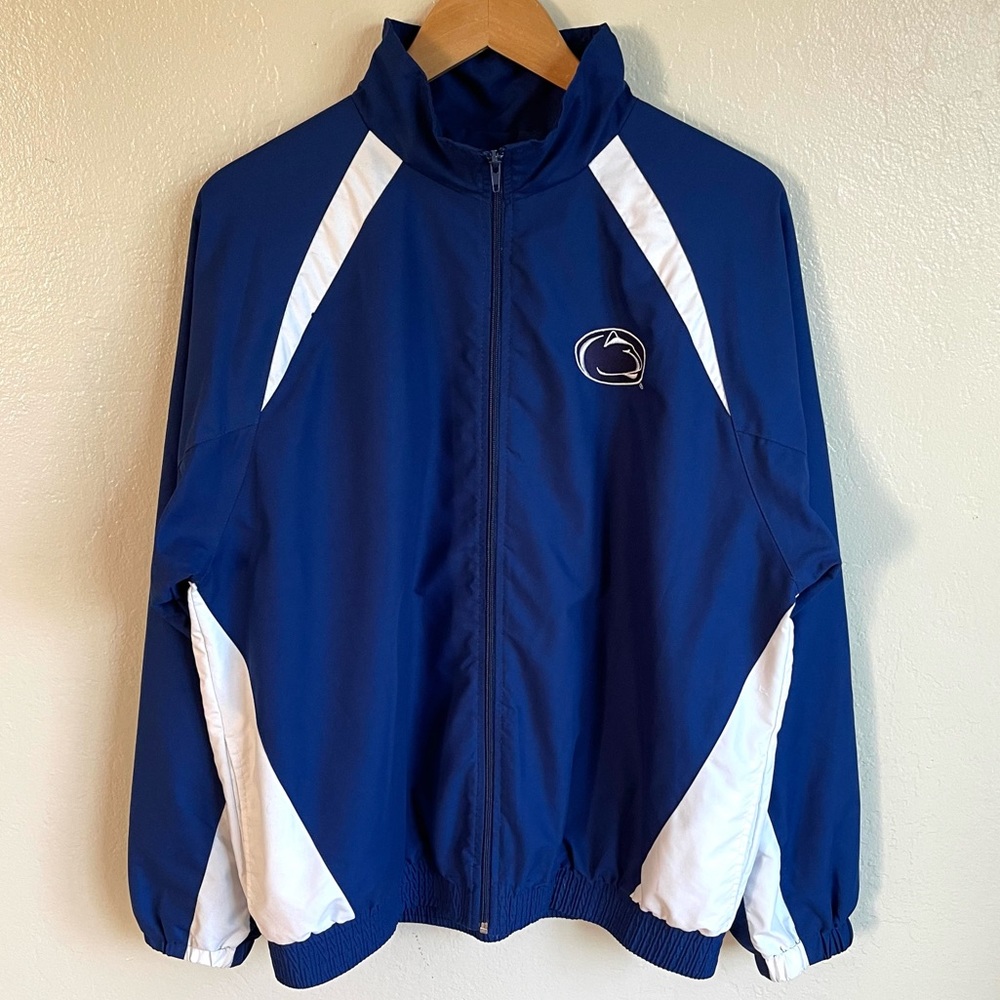 Blue and White Bomber Jacket